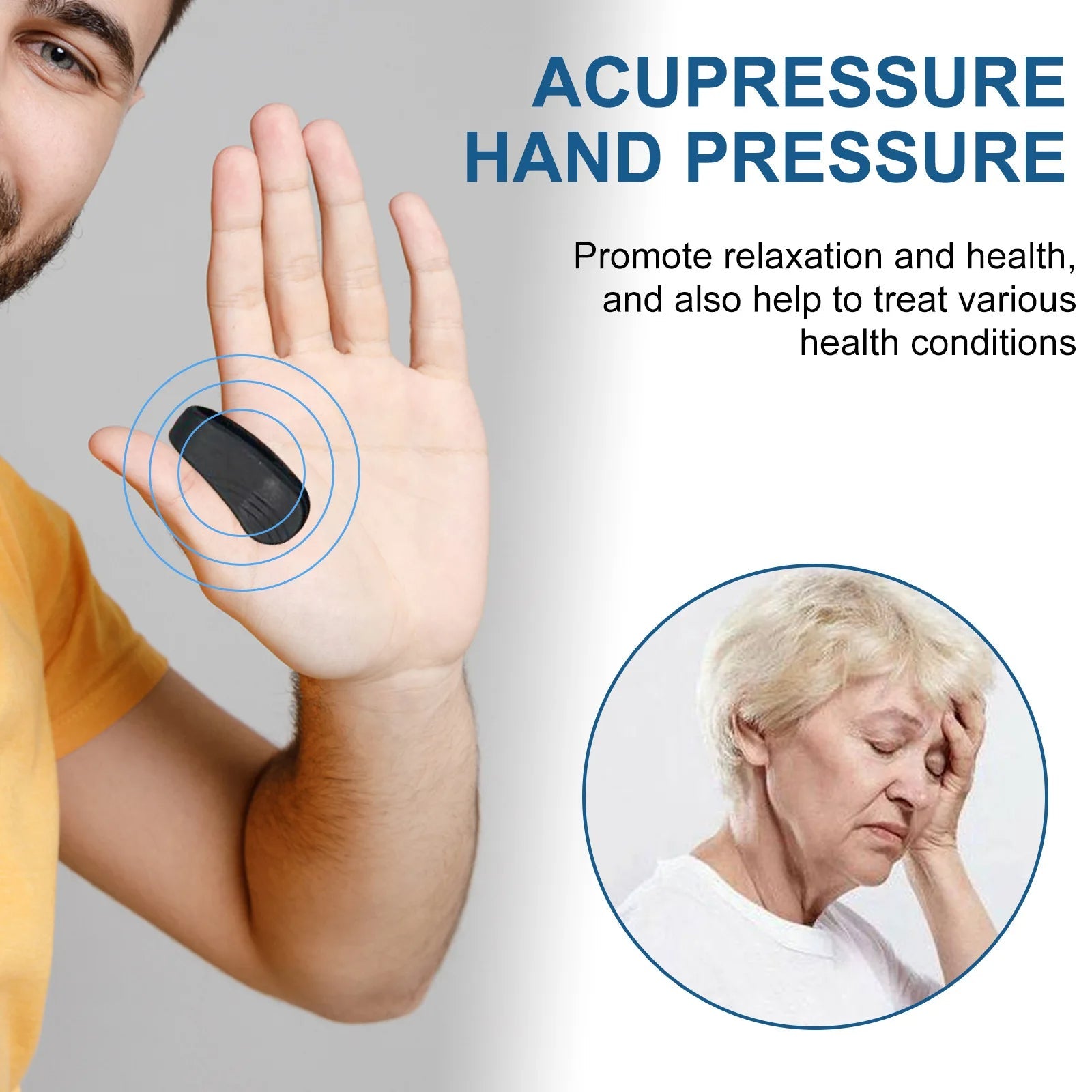 Tiger Point Massage Clip relieves anxiety, boosts circulation, lowers blood sugar, and reduces fatigue.
