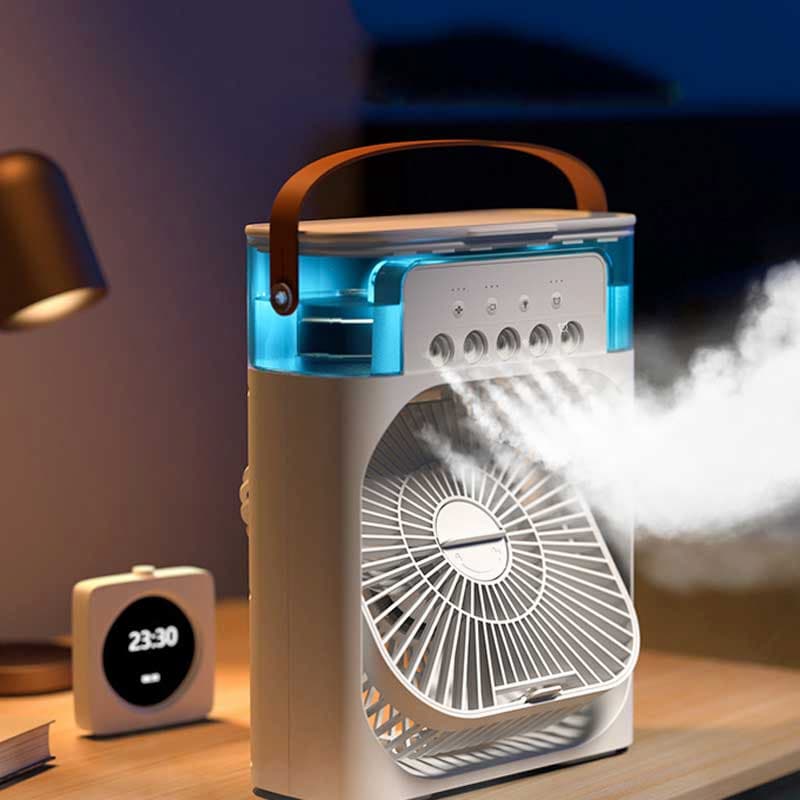 Mini Air Conditioner Fan Premium 3 In 1 Desk Cooling Fan Spray Fan